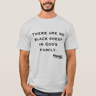 Es gibt keine schwarzen Schafe in der Familie des T-Shirt