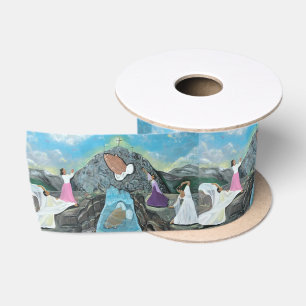 Es gibt keinen Berg zu steil für das Band 3 Zoll W Satinband