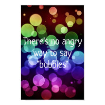 Es gibt keinen bösen Weg, um Bubbles Poster zu sag