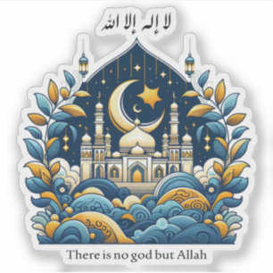 Es gibt keinen Gott außer Allah Aufkleber