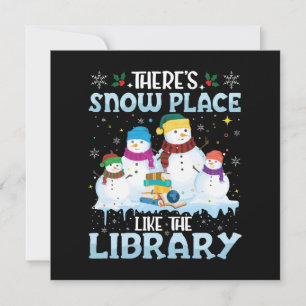 Es gibt keinen Ort wie die Bibliothek zu Weihnacht Einladung