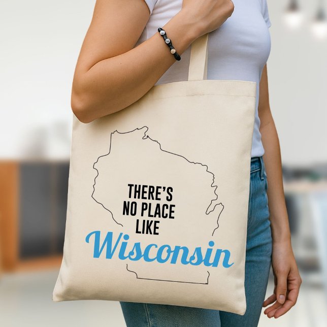 Es gibt keinen Ort wie Wisconsin Tote Bag, Mama Ge Tragetasche (Von Creator hochgeladen)