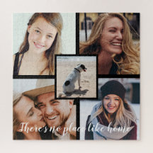 Es gibt keinen Ort wie Zuhause-Custom Foto Collage