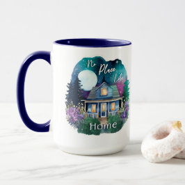 Es gibt keinen Ort wie.Zuhause Wasserfarbe Sternen Tasse