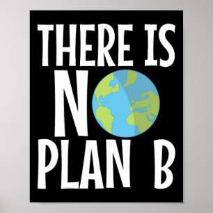 Es gibt keinen Plan-B-Tag der Erde Poster