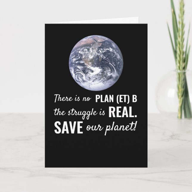 Es gibt keinen Plan (et) B, Klimawandel Karte (Vorderseite)