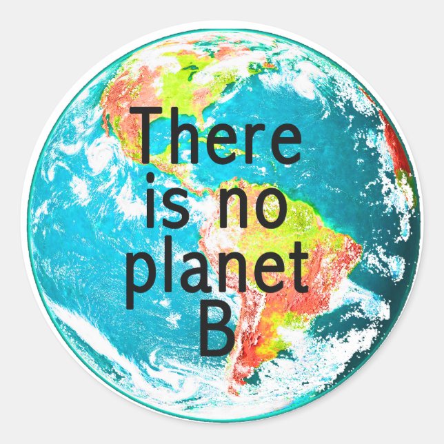 Es gibt keinen Planet B Aufkleber (Vorderseite)
