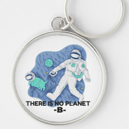 Es gibt keinen Planet B - Earth Day (Sketchy Textu Schlüsselanhänger