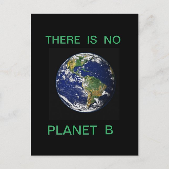 ES GIBT KEINEN PLANET B POSTKARTE (Vorderseite)
