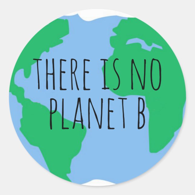 Es gibt keinen Planeten B - Erde Runder Aufkleber (Vorderseite)
