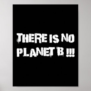 Es gibt keinen Planeten-B-Klimawandel für die Umwe Poster