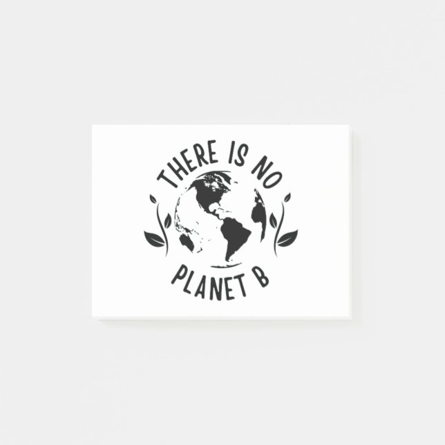Es gibt keinen Planeten-B-Planeten-Planeten Post-it Klebezettel (Vorderseite)