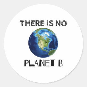 Es gibt keinen Planeten-B-Tag-Umweltschützer 1 Runder Aufkleber