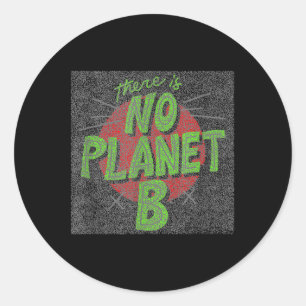 Es gibt keinen Planeten B, Umweltschutz, Runder Aufkleber