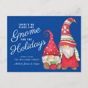 Es gibt keinen Platz wie Gnome für die Ferien Postkarte