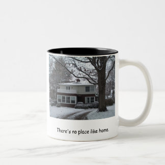 Es gibt keinen Platz wie Haus Zweifarbige Tasse