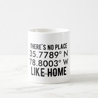 Es gibt keinen Platz wie Zuhause - Breite und Kaffeetasse