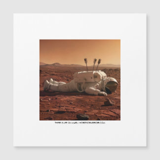 ES GIBT LEBEN AUF DEM MARS  MAGNETKARTE