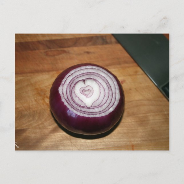 Es gibt Liebe in Onions Postkarte (Vorderseite)