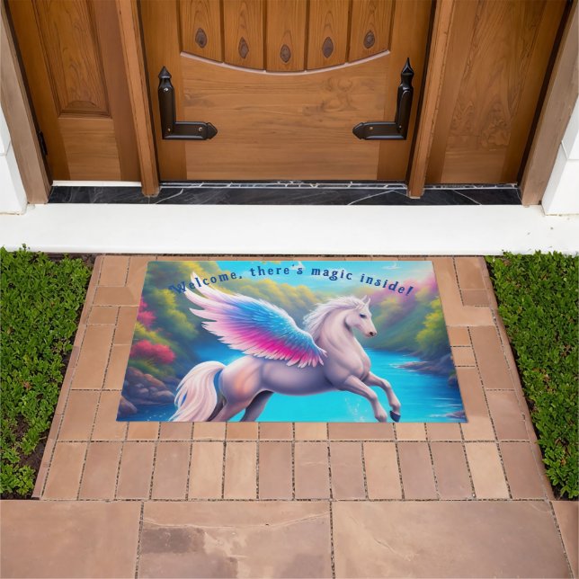 Es gibt Magic Inside - Pegasus Welcome Mat Fußmatte (Außenbereich)