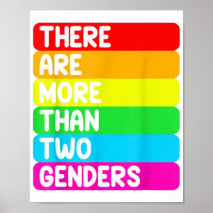 Es gibt mehr als zwei Geschlechter der LGBTQ-Regen Poster