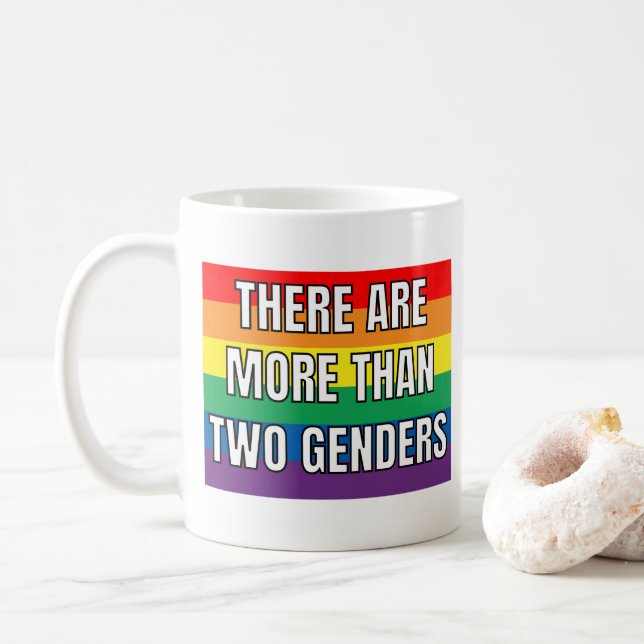 Es gibt mehr als zwei Geschlechter Kaffeetasse (Mit Donut)