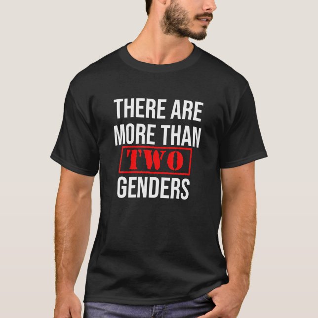 Es gibt mehr als zwei geschlechtsspezifische LGBT- T-Shirt (Vorderseite)