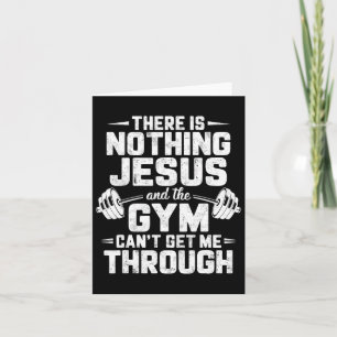 Es gibt nichts, was Jesus und Fitnessraum mir nich Karte