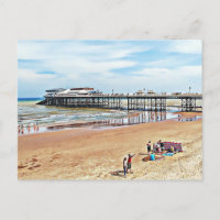 Es gibt Platten eines Piers in Cromer Rückseite
