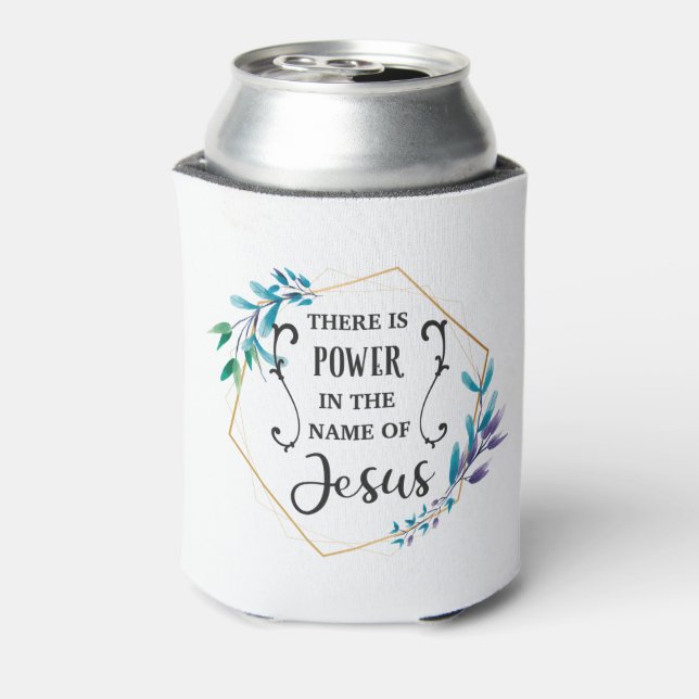 Es gibt Power im Namen Jesu Dosenkühler (Kanne Rückseite)
