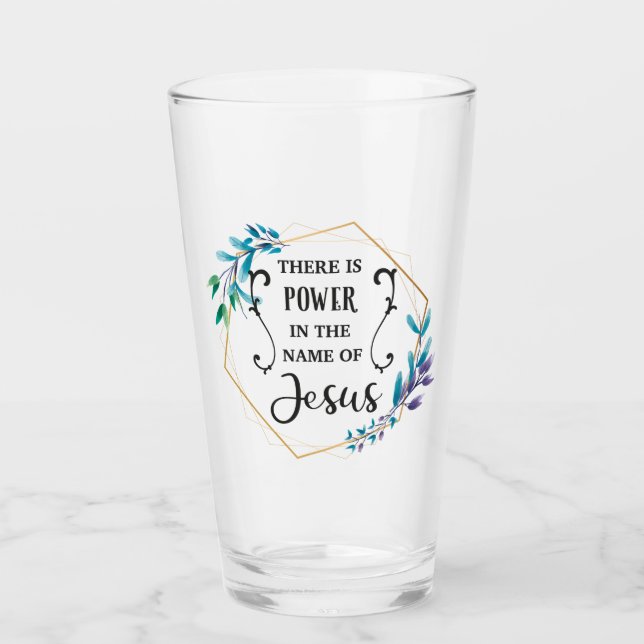 Es gibt Power im Namen Jesu Glas (Vorderseite)