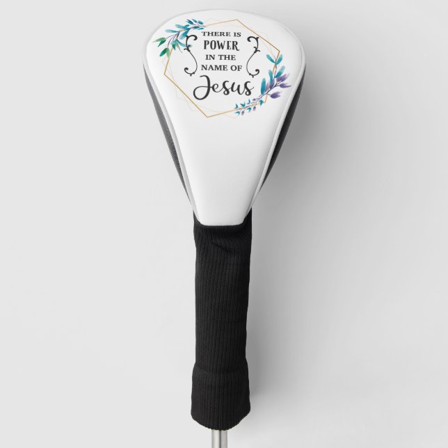 Es gibt Power im Namen Jesu Golf Headcover (Vorderseite)