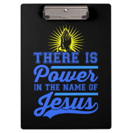 Es gibt Power im Namen Jesu Klemmbrett