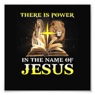 Es gibt Power im Namen Jesu Löwen Christlich Fotodruck