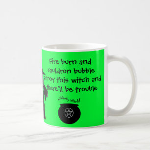 Es gibt Problem! Die Tasse der unverschämten Hexe