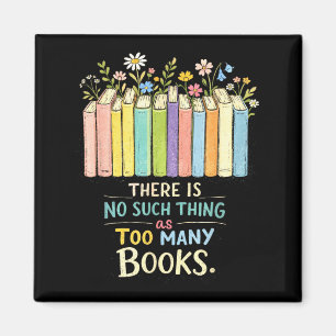 Es gibt so etwas wie zu viele Bücher lustige Leser Magnet
