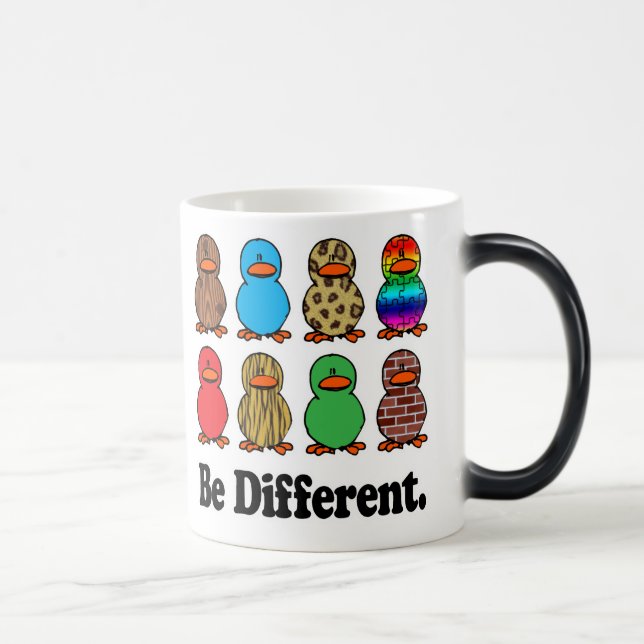 Es gibt verschiedene Enten Verwandlungstasse (Rechts)