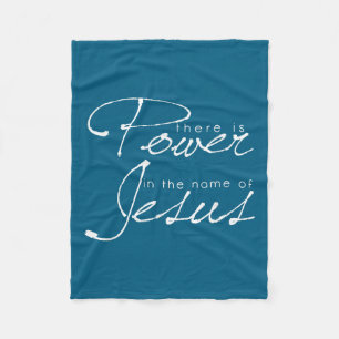 Es gibt Wer im Namen von Jesus Christ  Fleecedecke