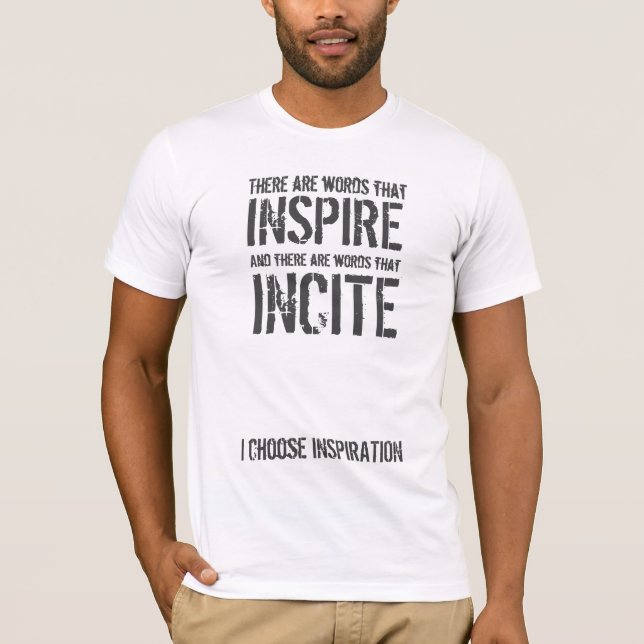 Es gibt Wörter, die inspiriert werden T-Shirt (Vorderseite)