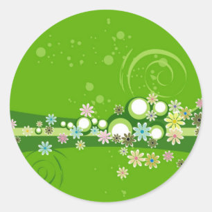 Es grün behalten runder aufkleber