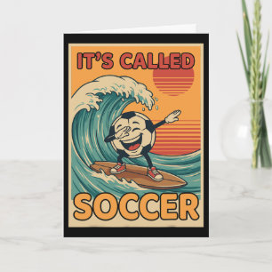 Es heißt Fußball Lustig Retro Ll Sportfan Männer W Karte