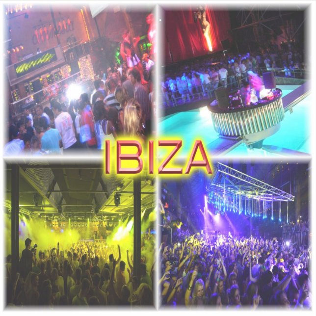 ES Ibiza ^ Discos auf Ibiza Aufkleber (Vorderseite)