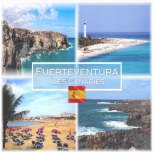 ES Iles Canaries - Fürteventura - Cuevas de Ajyuy Aufkleber