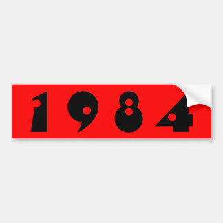 Es ist 1984 Wir leben in einer Dystopie dystopisch Autoaufkleber