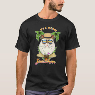 Es ist 5 Uhr irgendwo trinken Himalaya Katze T-Shirt