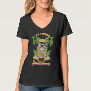Es ist 5 Uhr irgendwo trinkender Scottish Fold C T-Shirt