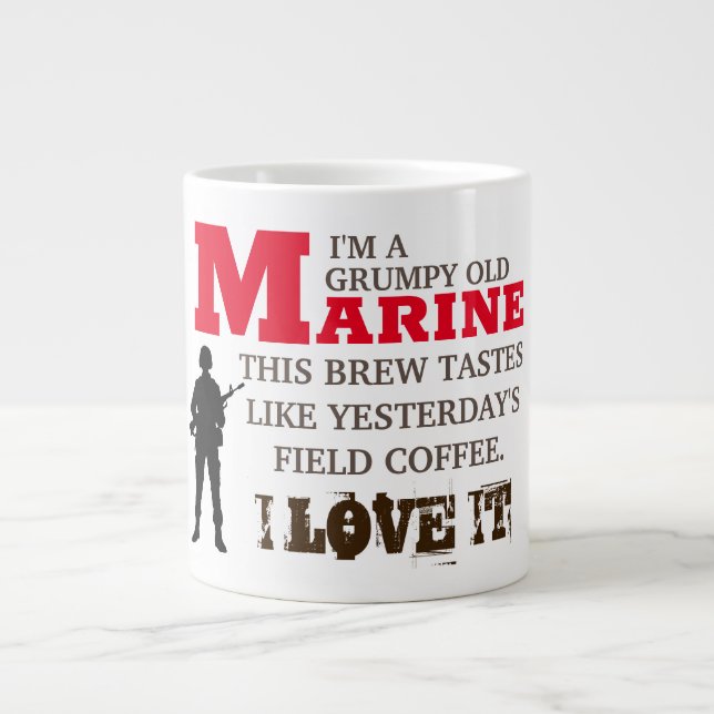 ES IST A-MARINE-DINGE Jumbo-Tasse (Vorderseite)