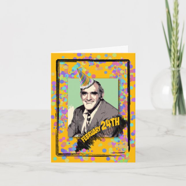 Es ist Abe Vigodas Geburtstag! Karte (Vorderseite)