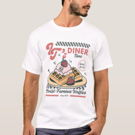 Es ist Abendessenszeit, weltberühmte Waffeln T-Shirt
