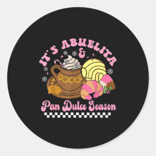 Es ist Abuelita & Pan Dulce Saison Heiße Schokolad Runder Aufkleber